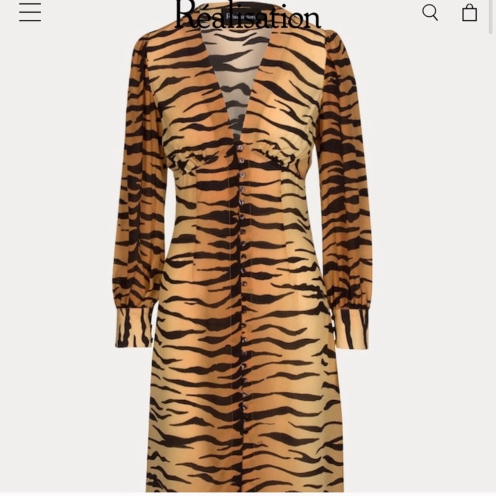 Realisation Par The Vivienne Dress in Tiger XS